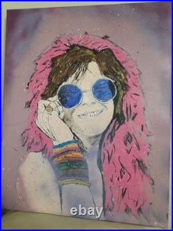 Original Janis Joplin Painting On Canvas