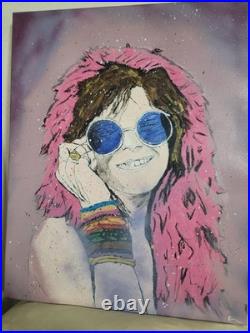 Original Janis Joplin Painting On Canvas