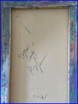 Original Kayla Braden Abstract Cotton Candy Acrylic Glitter Painting on Canvas