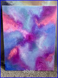 Original Kayla Braden Abstract Sweetheart Acrylic Glitter Painting on Canvas
