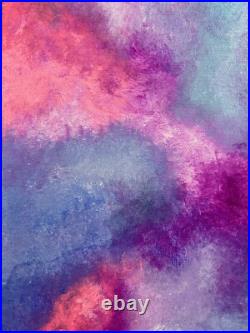 Original Kayla Braden Abstract Sweetheart Acrylic Glitter Painting on Canvas