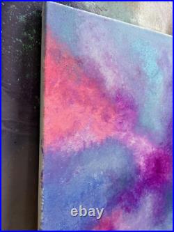Original Kayla Braden Abstract Sweetheart Acrylic Glitter Painting on Canvas