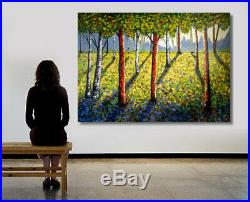 Original Landscaping art extra large on acrylic canvas 85 x 58 inches