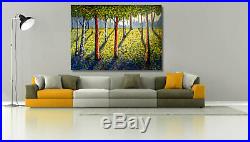 Original Landscaping art extra large on acrylic canvas 85 x 58 inches