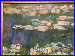 Original M. RICKER. IMPRESSIONIST ABSTRACT FLOWERS OIL Painting Signed