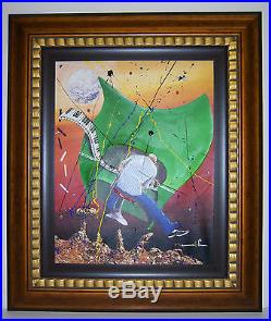 Original Marcus Glenn RHYTHM OF MARS Giclee on canvas hand embellished COA 22x18