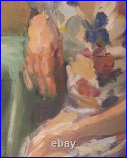 Original Mid-Century Impressionist Portrait Oil Painting, Signed Wendy Walworth