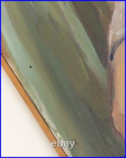 Original Mid-Century Impressionist Portrait Oil Painting, Signed Wendy Walworth