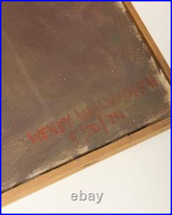 Original Mid-Century Impressionist Portrait Oil Painting, Signed Wendy Walworth