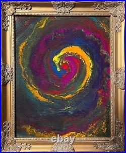 Original Modern Contemporary painting on canvas, Abstract, Fantasy style, Framed