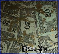 Original Monopoly Bills and Acrylic on Canvas Like MiMo and Alec Monopoly