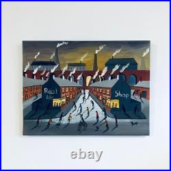 Original Northern Art Oil Painting Canvas Modern Art Unique Piece Signed Bryn
