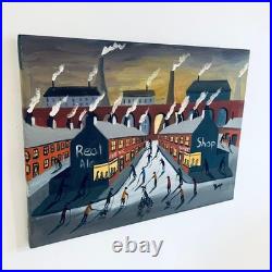 Original Northern Art Oil Painting Canvas Modern Art Unique Piece Signed Bryn