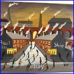 Original Northern Art Oil Painting Canvas Modern Art Unique Piece Signed Bryn