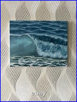 Original OIL Painting Seascape, Ocean wave, Sea Art on canvas Wall art 1620 inc