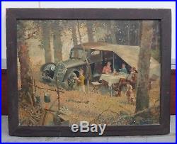 Original ORSON LOWELL Signed Oil Painting on Canvas 1935 New Rochelle NY