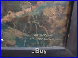 Original ORSON LOWELL Signed Oil Painting on Canvas 1935 New Rochelle NY