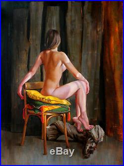Original Oil Canvas Female Painting Art By Ukraine Artist Igorgrey
