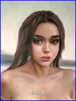 Original Oil Canvas Portrait Painting Art By Ukraine Artist Igorgrey