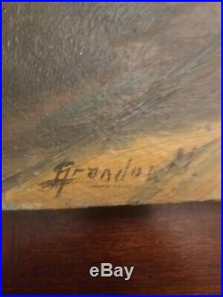 Original Oil On Canvas Artist Signed 1920s-1940s 20X16