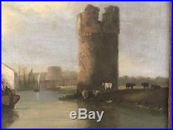 Original Oil On Canvas Cow Tower Norwich