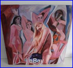 Original Oil On Canvas Painting Picasso Lady Gaga Jeff Koons Art Pop Artwork Big