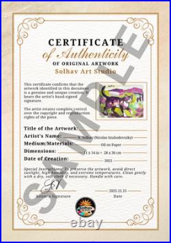 Original Oil Painting 10x8 Blue Dancing Couple Figurative Expressionism