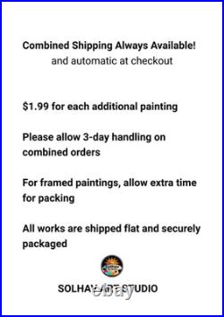 Original Oil Painting 10x8 Blue Dancing Couple Figurative Expressionism