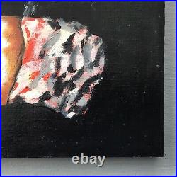 Original Oil Painting Burning Cigarette 8 X 10. Signed And Dated