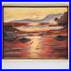 Original-Oil-Painting-Framed-Seascape-Sunset-Ocean-Waves-Coastal-Art-Signed-1987-01-xa