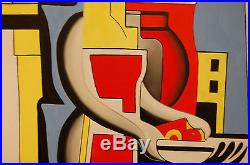 Original Oil Painting Jean & the Bird on Canvas 30 x 24 FRAMED Art/Abstract