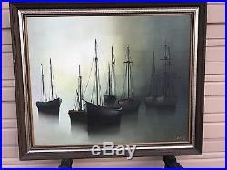 Original Oil Painting On Canvas By France Famous Artist Gilbert Bria