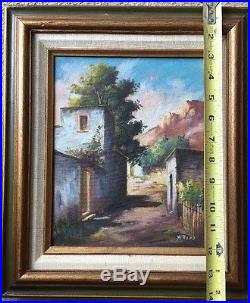Original Oil Painting On Canvas By Mexican Artist Manuel Reina Signed & Framed