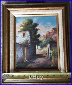 Original Oil Painting On Canvas By Mexican Artist Manuel Reina Signed & Framed