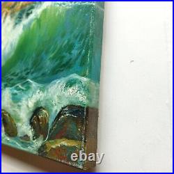Original Oil Painting Seascape with Waves Impressionistic Beauty Art on Canvas