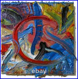 Original Oil? Painting Vintage Art? Signed Impressionism Pop? Abstract Nature Deco