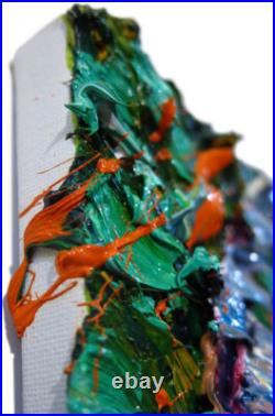 Original Oil? Painting Vintage Art? Signed Impressionism Pop? Abstract Nature Deco