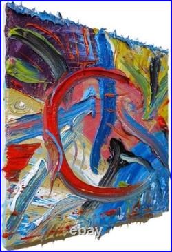 Original Oil? Painting Vintage Art? Signed Impressionism Pop? Abstract Nature Deco