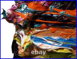 Original Oil? Painting Vintage Art? Signed Impressionism Pop? Abstract Nature Deco