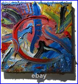 Original Oil? Painting Vintage Art? Signed Impressionism Pop? Abstract Nature Deco