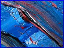 Original Oil? Painting Vintage Art? Signed Impressionism Pop? Abstract Nature Deco