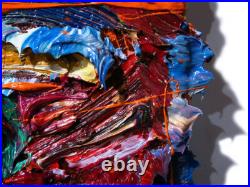 Original Oil? Painting Vintage Art? Signed Impressionism Pop? Abstract Nature Deco