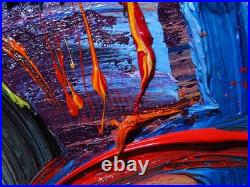 Original Oil? Painting Vintage Art? Signed Impressionism Pop? Abstract Nature Deco