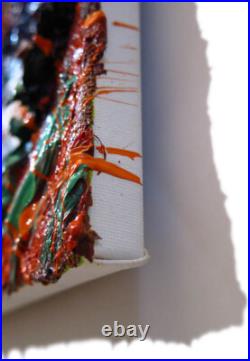 Original Oil? Painting Vintage Art? Signed Impressionism Pop? Abstract Nature Deco