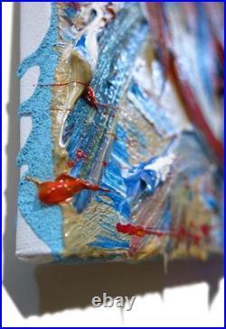 Original Oil? Painting Vintage Art? Signed Impressionism Pop? Abstract Nature Deco