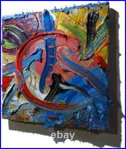 Original Oil? Painting Vintage Art? Signed Impressionism Pop? Abstract Nature Deco