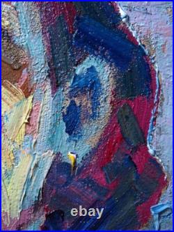 Original Oil? Painting? Vintage Impressionism? Art Realist Signed? Abstract Outsider