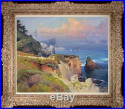 Original Oil Painting art Impressionism Landscape seascape on canvas 20x24