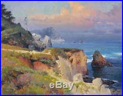 Original Oil Painting art Impressionism Landscape seascape on canvas 20x24