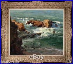 Original Oil Painting art Impressionism seascape Landscape on canvas 20x24